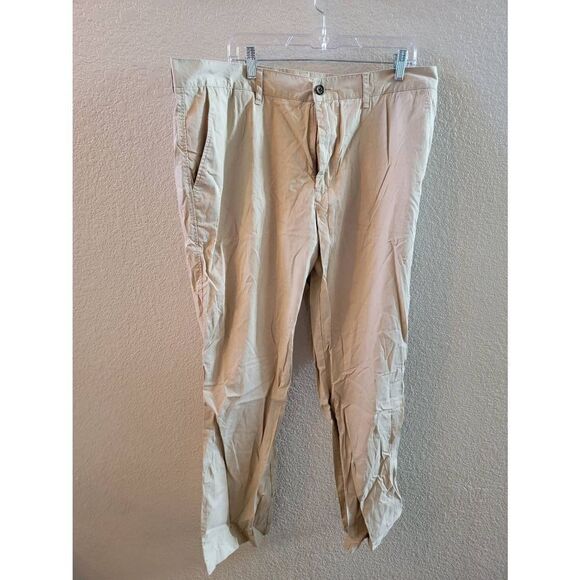 Lacoste Men's Khaki Classic Fit Zip Fly Chino Slacks Pants Size 40 - Picture 1 of 3